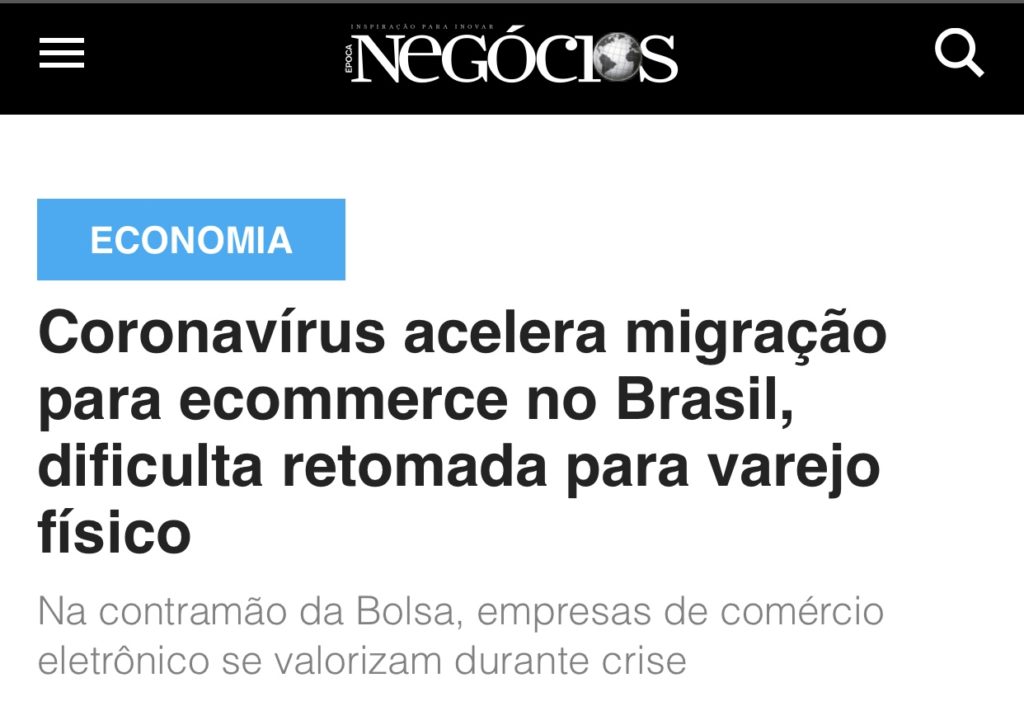 Coronavírus acelera migração para e-commerce no Brasil, dificulta retomada para varejo físico