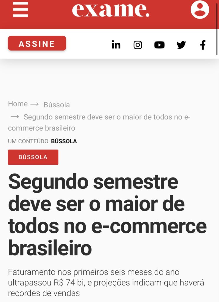 Segundo semestre deve ser o maior de todos no e-commerce brasileiro